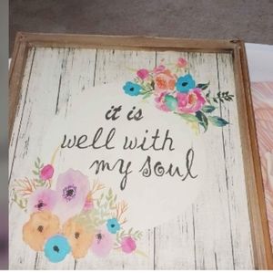 Bohemian flower wall decor